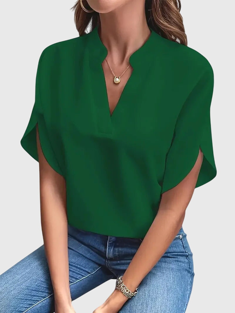 Beatrix | Soft And Elegant V-Neck Shirt
