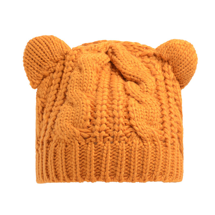 Handmade Knit Cat Ear Beanie, Cute and Warm for Winter