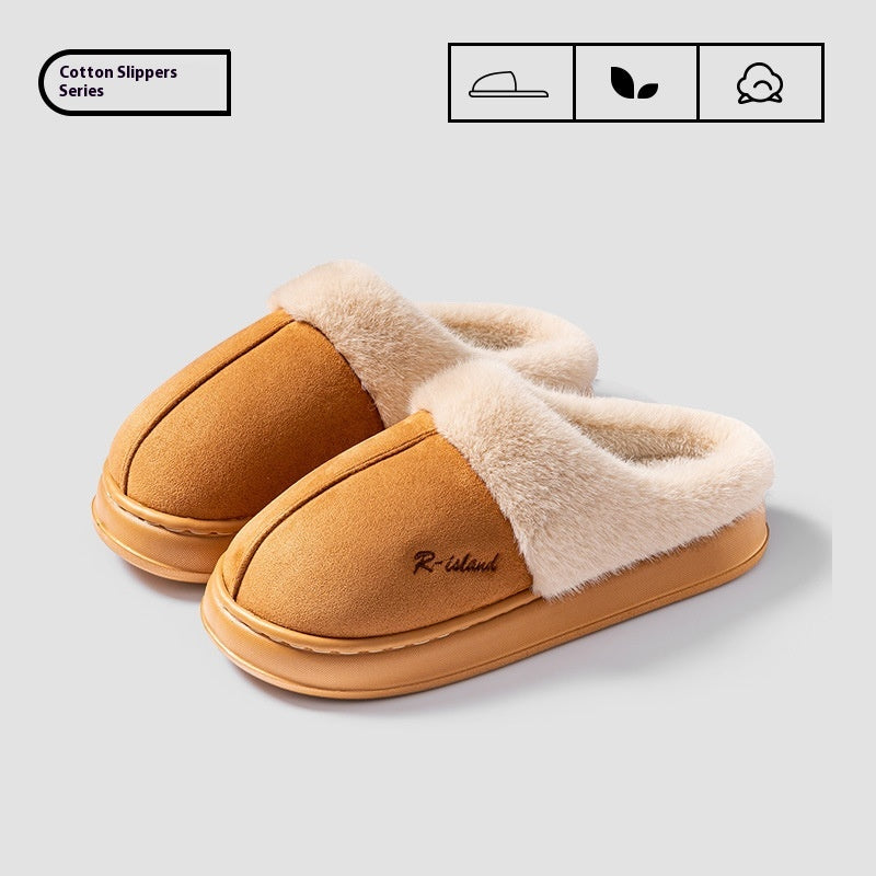 Fluffy Couples Slides – Warm Non-Slip Mules for Indoor or Outdoor