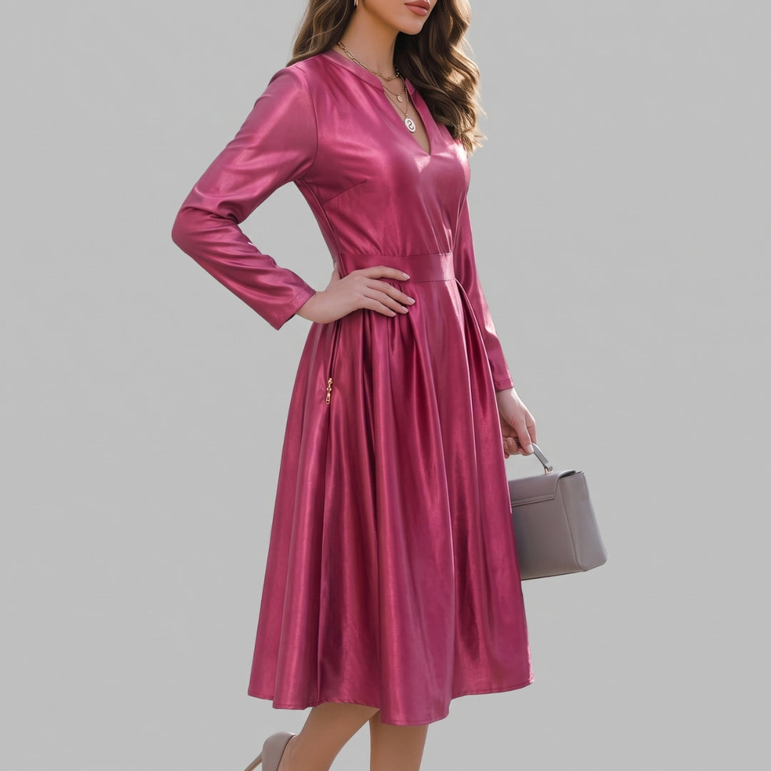 Avelina | V-Neck Midi Dress