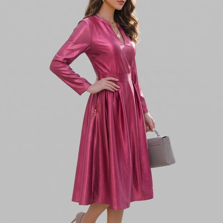 Avelina | V-Neck Midi Dress