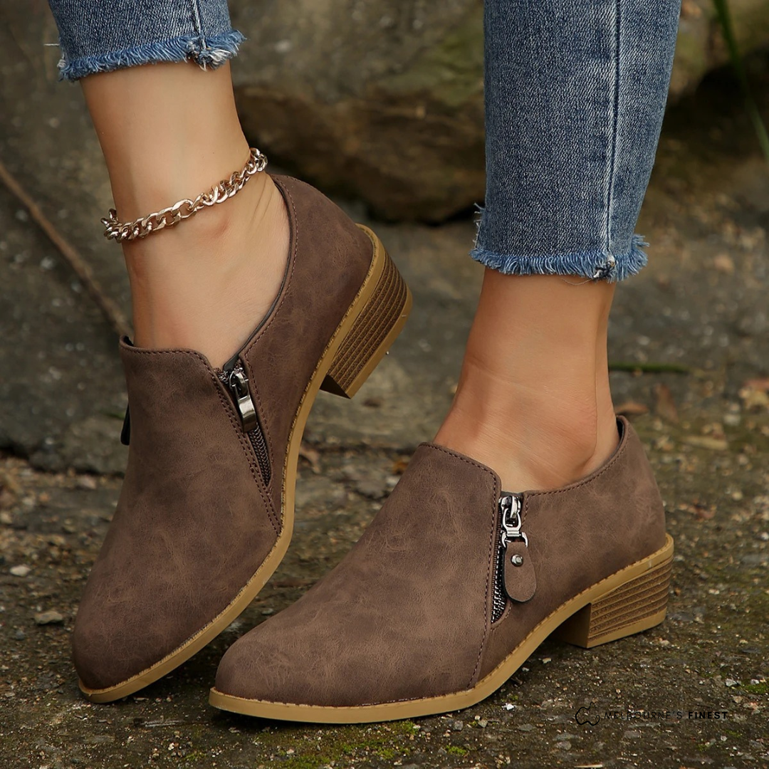 Bronte | Orthopedic Zip-Up Ankle Boots