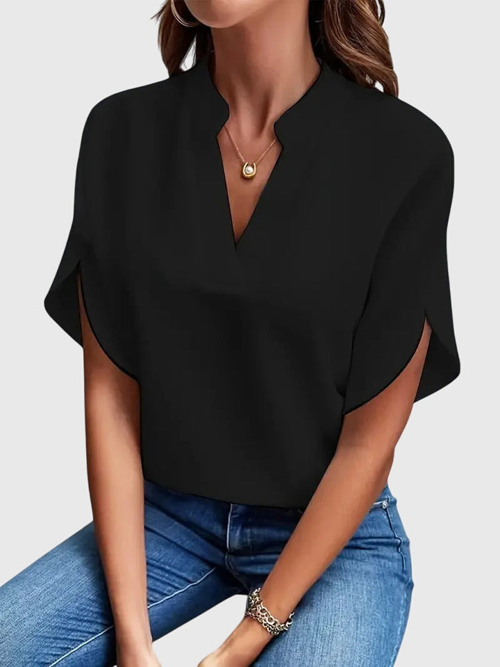 Beatrix | Soft And Elegant V-Neck Shirt
