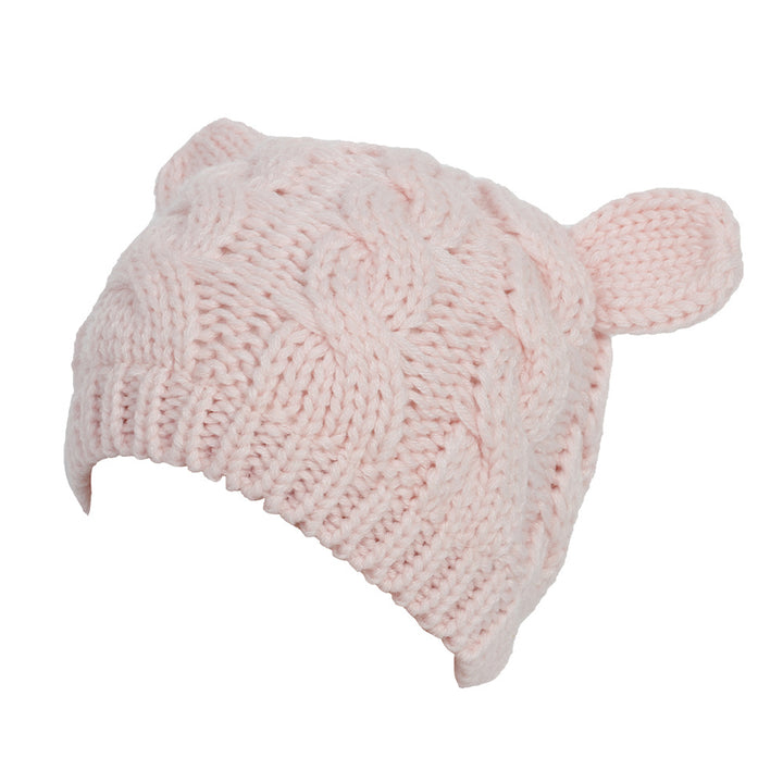Handmade Knit Cat Ear Beanie, Cute and Warm for Winter